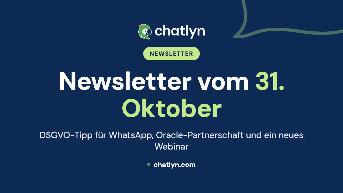 Newsletter vom 31. Oktober