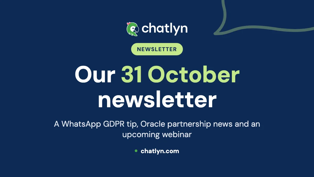 October 31st Newsletter