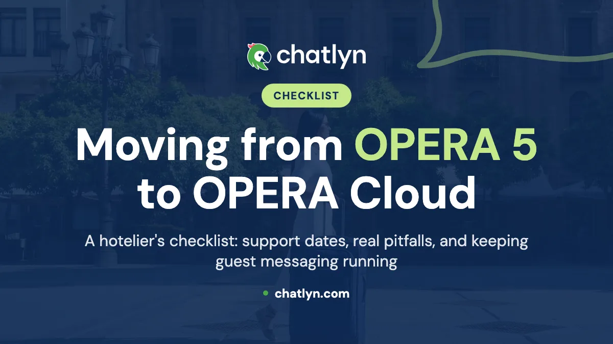 Moving from OPERA 5 to OPERA Cloud: a hotelier's checklist