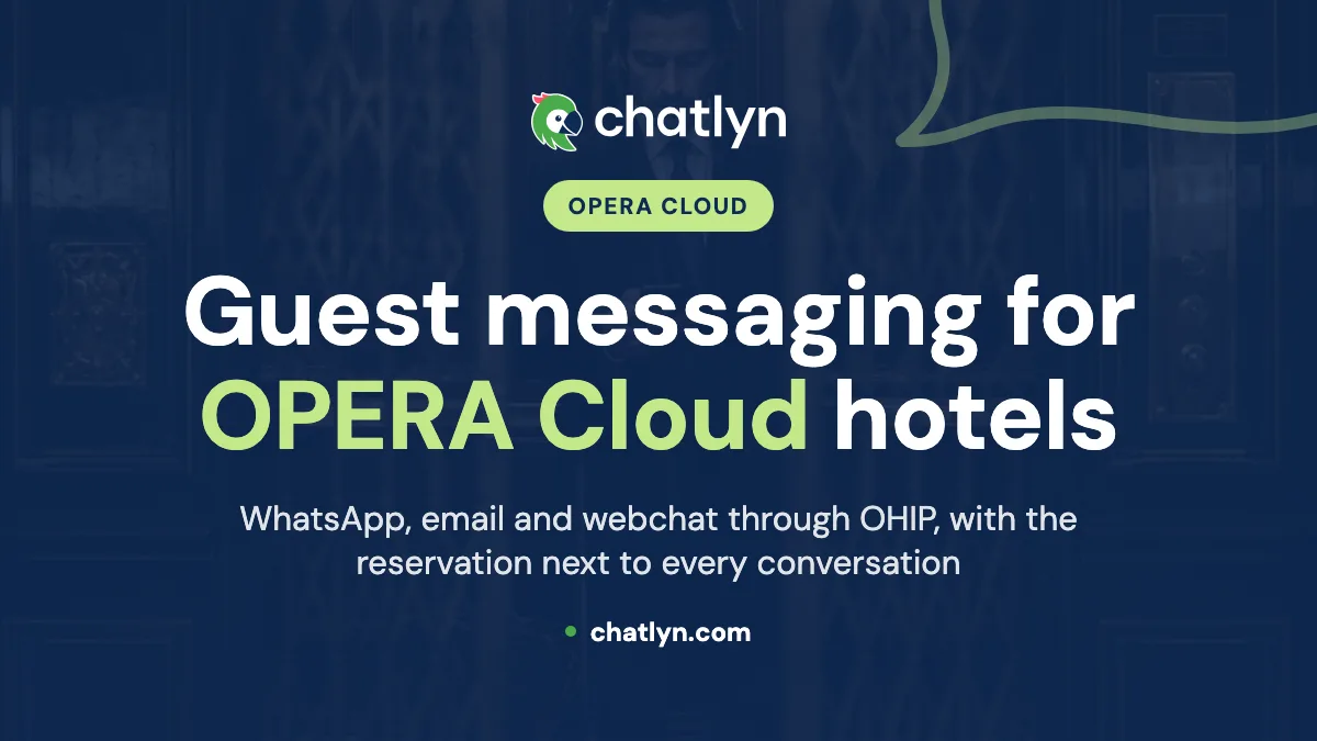 Guest messaging for OPERA Cloud hotels: WhatsApp, email and webchat through OHIP