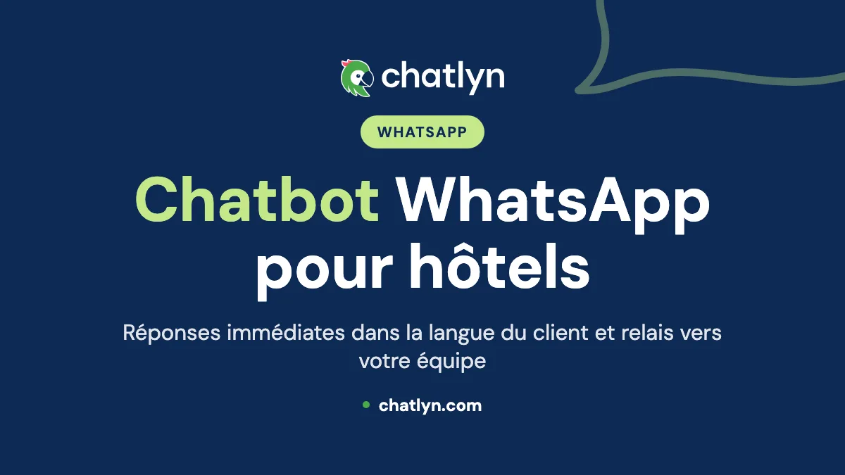 Chatbot WhatsApp pour hôtels