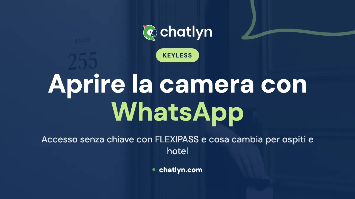 Sperimenta l'Accesso Keyless: Apri la Porta della Tua Camera d'Hotel con WhatsApp