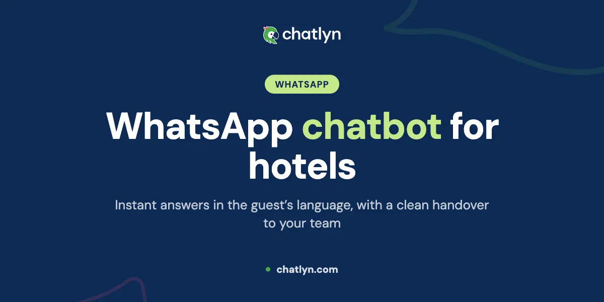 WhatsApp chatbot for hotels