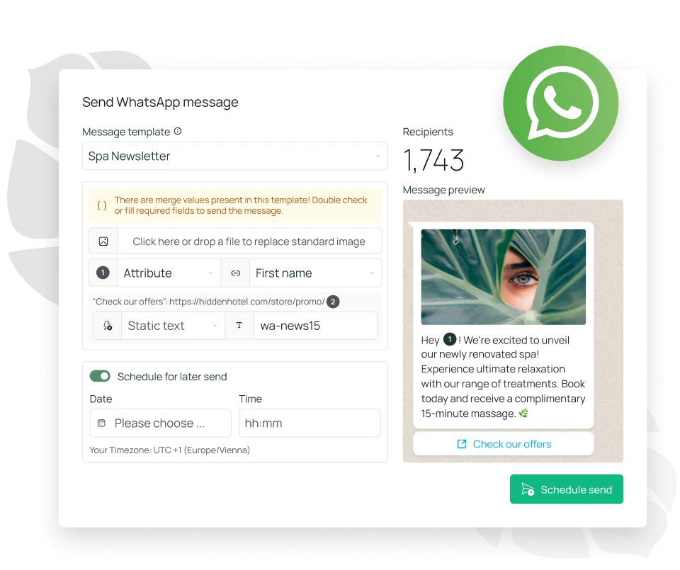 WhatsApp Sending Visual